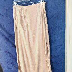 Anthropologie Women’s Baby Pink Long Skirt CLEARENCE